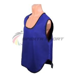 Купить Манишка футбольная односторонняя Spektr Sport синяя, р.36-40 в Истре 