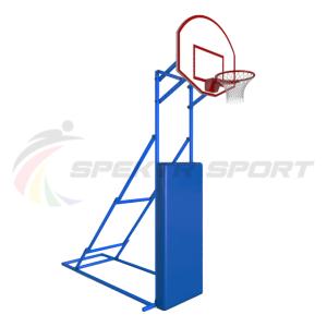 Купить Стойка стритбольная складная с фанерным щитом, кольцом, сеткой и защитой Street в Истре 