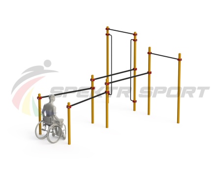 Купить Спортивный комплекс для инвалидов-колясочников WRK-D19_76mm в Истре 
