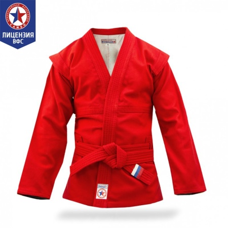 Купить Куртка для самбо "Атака" ВФС (подкладка, пояс)  р 36-48 в Истре 