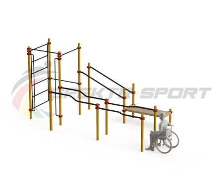 Купить Спортивный комплекс для инвалидов-колясочников WRK-D16_76mm в Истре 